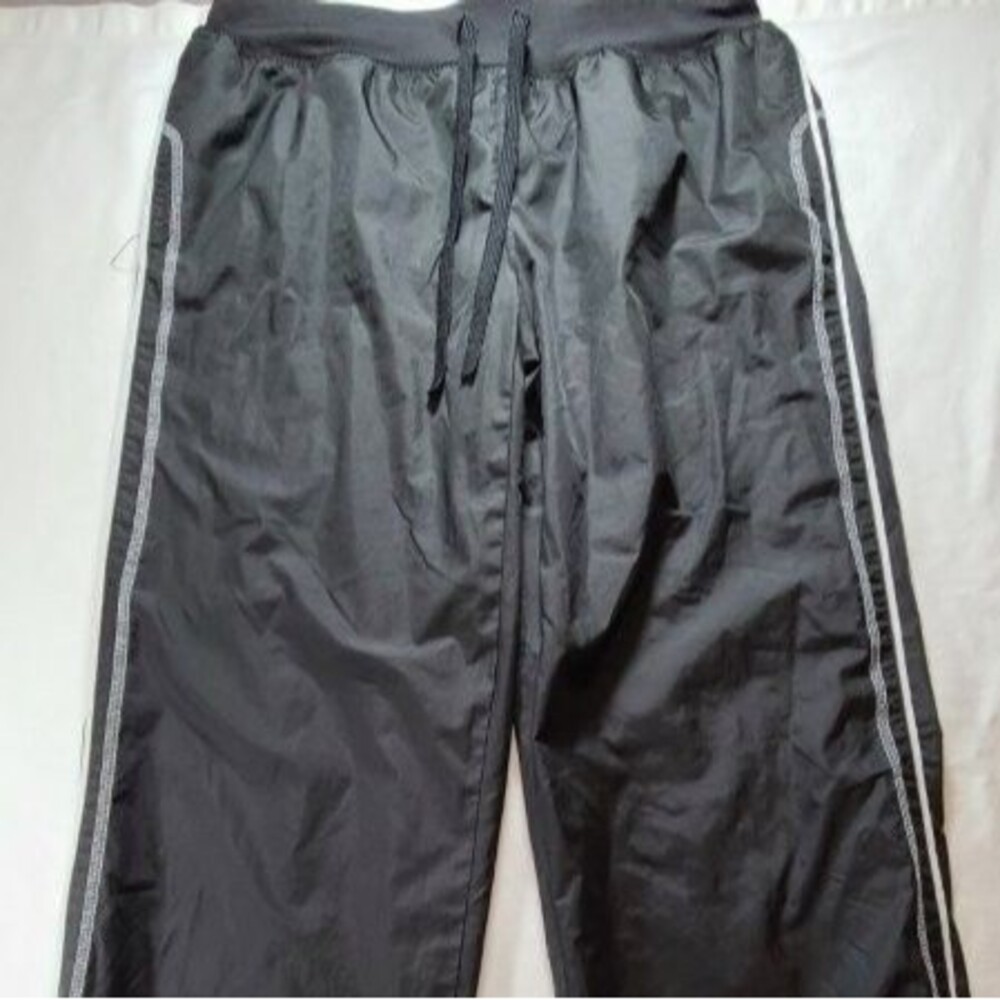 Athletic Works Track Pants Women S Black Mesh Lined Jogger Windbreaker
